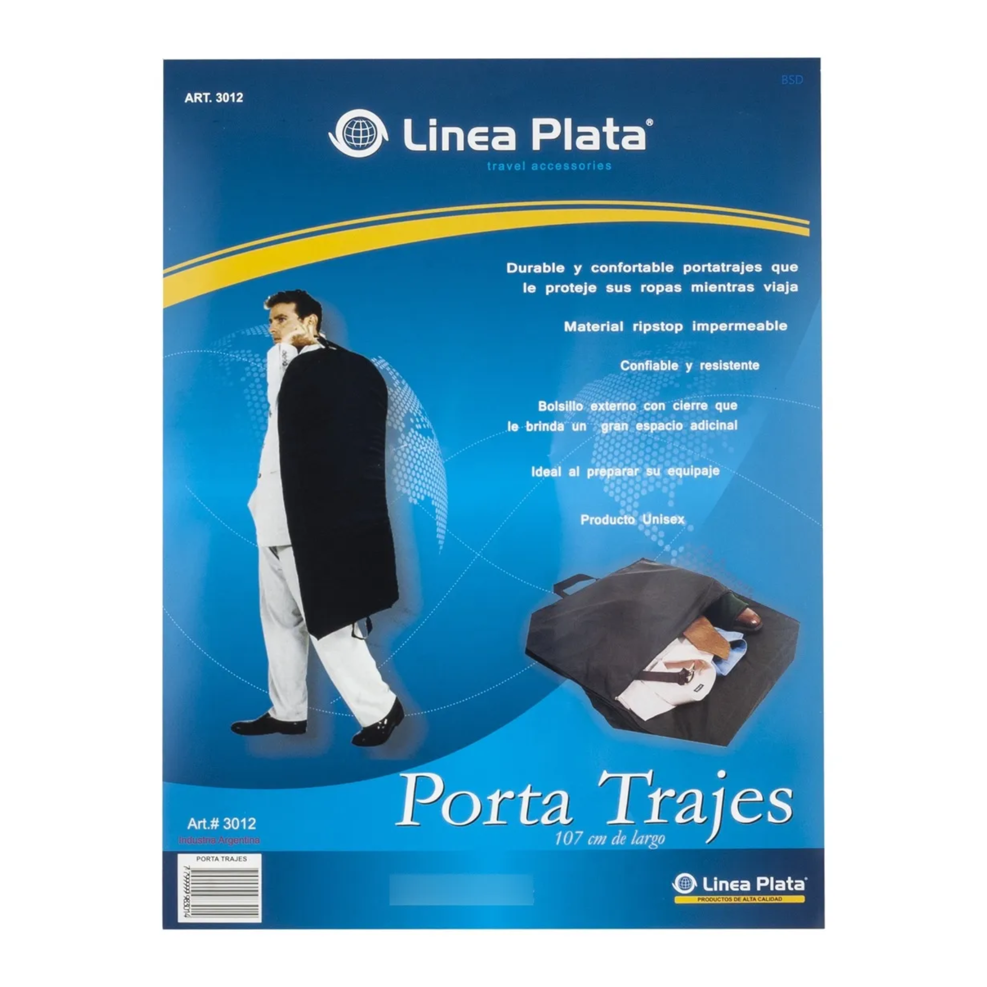 Funda porta traje LINEA PLATA